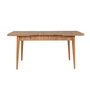 Hanah Home 0900 - 4 Conjunto Mesa y Sillas Extensible Pino Atlántico y Piedra Terciopelo